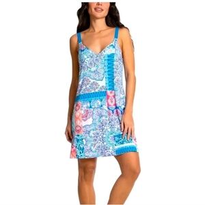 LINEA DONBATELLA brand new NIGHTIE patchwork CHEMISE sleepwear SOFT & COMFY